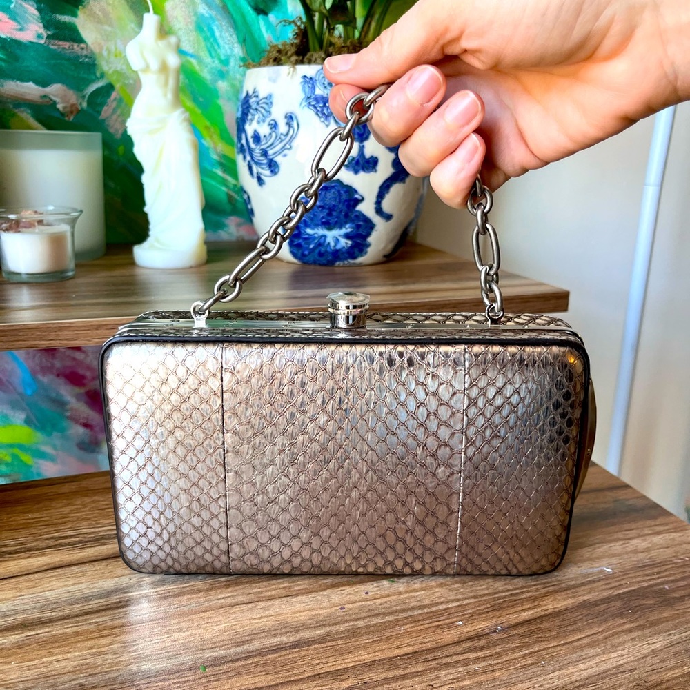 NWT RALPH LAUREN SNAKESKIN BAG
